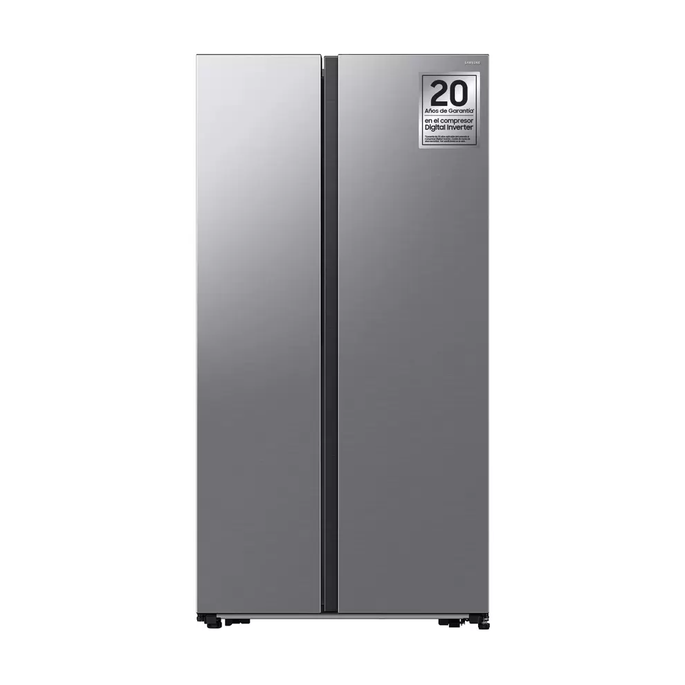 Oferta de Frigorífico Americano 178cm 583L Clase E Plata RS57DG400EM9EF por 1099€ en Samsung