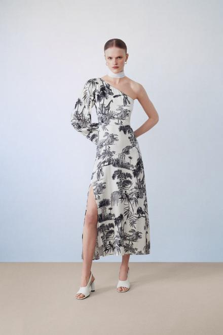 Oferta de Vestido asimétrico print por 49,99€ en Sfera
