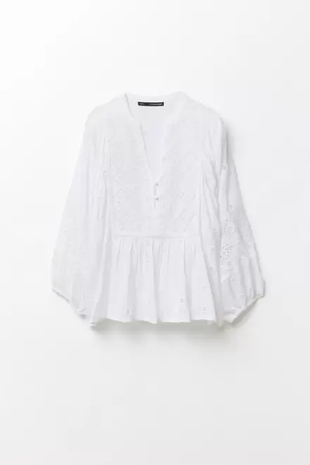 Oferta de Blusa schiffly + Colores      29,99€ por 29,99€ en Sfera