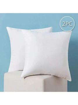 Oferta de 2 inserciones de almohada blancas, almohadas suaves y esponjosas adecuadas para sofá, sofá, decoración del hogar de la sala de estar por 8,75€ en SheIn