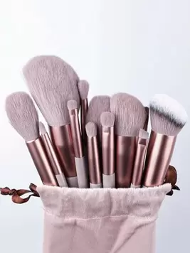 Oferta de Set De Brochas De Maquillaje De 13 Piezas, Set De 13 Brochas De Maquillaje Más Bolsa De Almacenamiento, Brocha Para Sombra De Ojos Que No Se Desprende, Brocha Suave, Ultrasuave Y Asequible, Súper S... por 1,75€ en SheIn