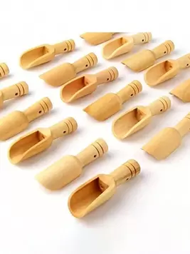 Oferta de 20 piezas Mini cucharas de madera para tarros, cucharas de bambú para sal, té, detergente, leche en polvo, dulces, cucharas de madera multiusos, portátiles y duraderas, cucharas para miel y granos ... por 0,5€ en SheIn