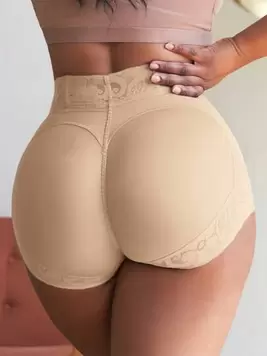 Oferta de 1 pieza Shorts moldeadores de mujer de cintura alta con control de barriga y levantamiento de glúteos, antideslizantes, aptos para uso diario y deportes por 10,49€ en SheIn