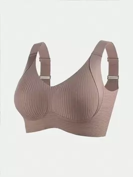 Oferta de 1 pieza Sujetador inalámbrico con elevación para mujer, sujetador push up sin costuras y acolchado, con soporte ajustable para escote, sin aros por 5,99€ en SheIn