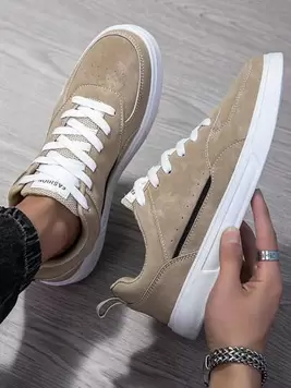 Oferta de Zapatos deportivos para hombre 2025, zapatos casuales elegantes de moda para hombres, zapatos con cordones, zapatos de skate, zapatos de tablero personalizados, zapatos de calle para hombres por 15€ en SheIn