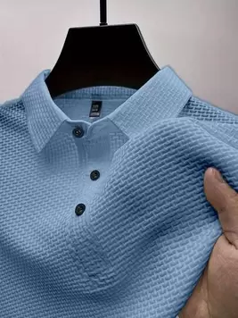 Oferta de Manfinity Homme Camisa polo de hombre de un solo color para el verano, para el golf por 11,74€ en SheIn