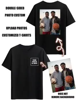 Oferta de Camiseta personalizada para hombre con impresión de foto personalizable, camiseta de cuello redondo con impresión personalizada para hombre, camiseta personalizada para hombre - Agrega tu propio te... por 7,99€ en SheIn