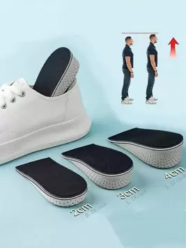 Oferta de 1 par de plantillas aumentadoras de altura invisibles unisex, de material EVA transpirable y de media longitud, adecuadas para zapatos deportivos, zapatos casuales, tenis blancos, zapatos de balonc... por 2,48€ en SheIn