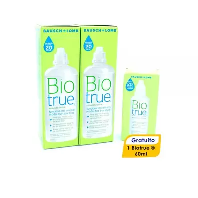 Oferta de Soluci?n ?nica Biotrue Pack por 20€ en Soloptical