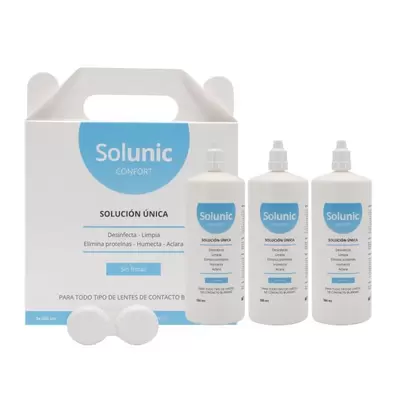 Oferta de SolUnic Confort Pack 3 Liquidos por 11€ en Soloptical