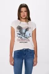 Oferta de Camiseta gráfica algodón por 17,99€ en Springfield