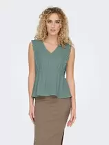 Oferta de Top encaje peplum por 17,49€ en Springfield