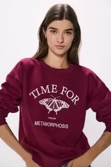 Oferta de Sudadera "Time for" por 20,99€ en Springfield