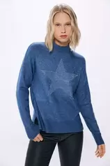 Oferta de Jersey estrella cristales por 14,39€ en Springfield