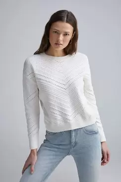 Oferta de Jersey estructura chevron algodón por 17,99€ en Springfield