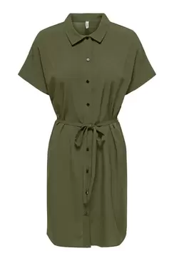 Oferta de Vestido camisero midi por 27,99€ en Springfield