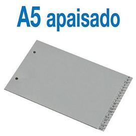 Oferta de Separadores alfabéticos A-Z, A5 apaisado, polipropileno, 20 separadores, gris por 1,29€ en Staples Kalamazoo