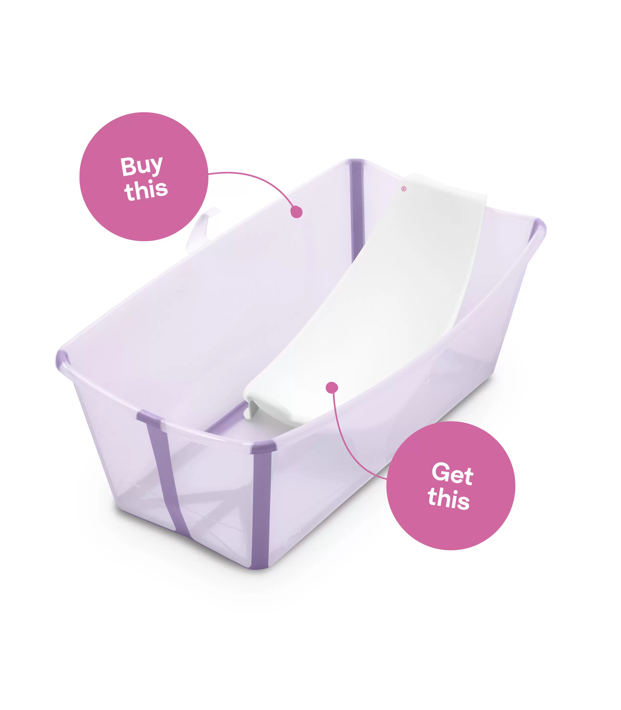 Oferta de Bañera Stokke® Flexi Bath® con soporte para recién nacido por 24€ en Stokke