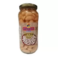 Oferta de Alubias granja cocidas Alsara tarro 400 g. por 1€ en Super Alcoop