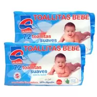 Oferta de Toallitas gruesas Alsara recamb. 72 und. por 1,37€ en Super Alcoop
