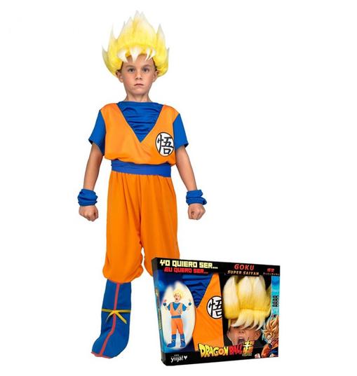 Oferta de Saiyan Disfraz Dragon Ball Goku por 29,99€ en Super Juguete
