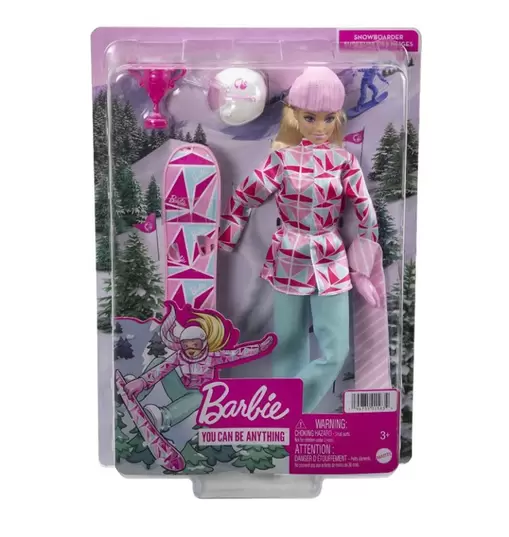 Oferta de Barbie rubia deportista de invierno - Barbie Snowboard por 15,99€ en Super Juguete