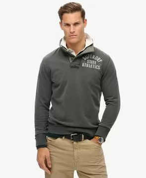 Oferta de Sudadera con cuello panadero Vintage Athletic por 94,99€ en Superdry