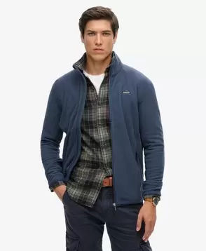 Oferta de Forro polar con cremallera integral por 55,99€ en Superdry