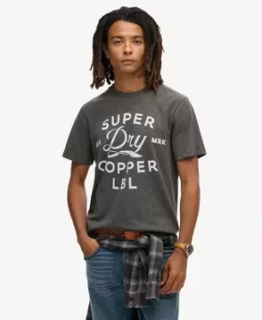 Oferta de Camiseta Workwear de la gama Copper Label por 39,99€ en Superdry