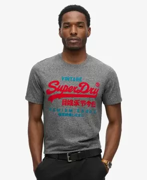 Oferta de Camiseta con logotipo Duo Vintage por 39,99€ en Superdry