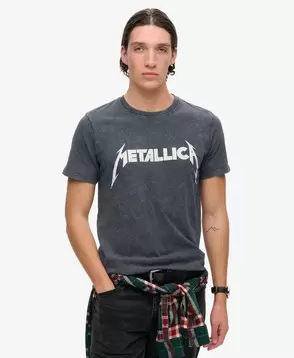 Oferta de Camiseta de Metallica por 49,99€ en Superdry