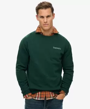 Oferta de Sudadera suelta de cuello redondo City con logotipo Core por 55,99€ en Superdry