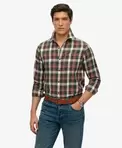 Oferta de Camisa de algodón orgánico a cuadros vintage por 64,99€ en Superdry
