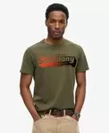 Oferta de Camiseta gráfica afelpada desteñida por 39,99€ en Superdry