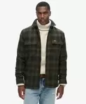 Oferta de Sobrecamisa a cuadros de lana forrada de tejido polar por 99,99€ en Superdry