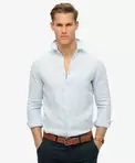 Oferta de Camisa de manga larga de lino informal por 94,99€ en Superdry