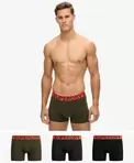 Oferta de Pack de 3 calzoncillos bóxer de algodón orgánico por 39,99€ en Superdry