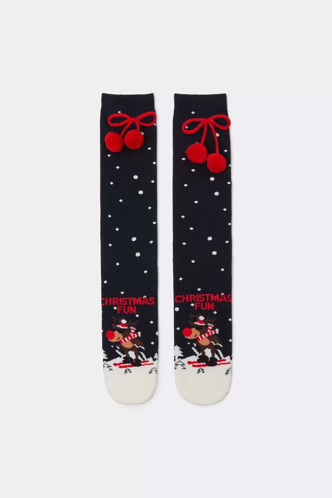 Oferta de Calcetines Largos Gruesos Estampados Pompón Hombre por 4,99€ en Tezenis