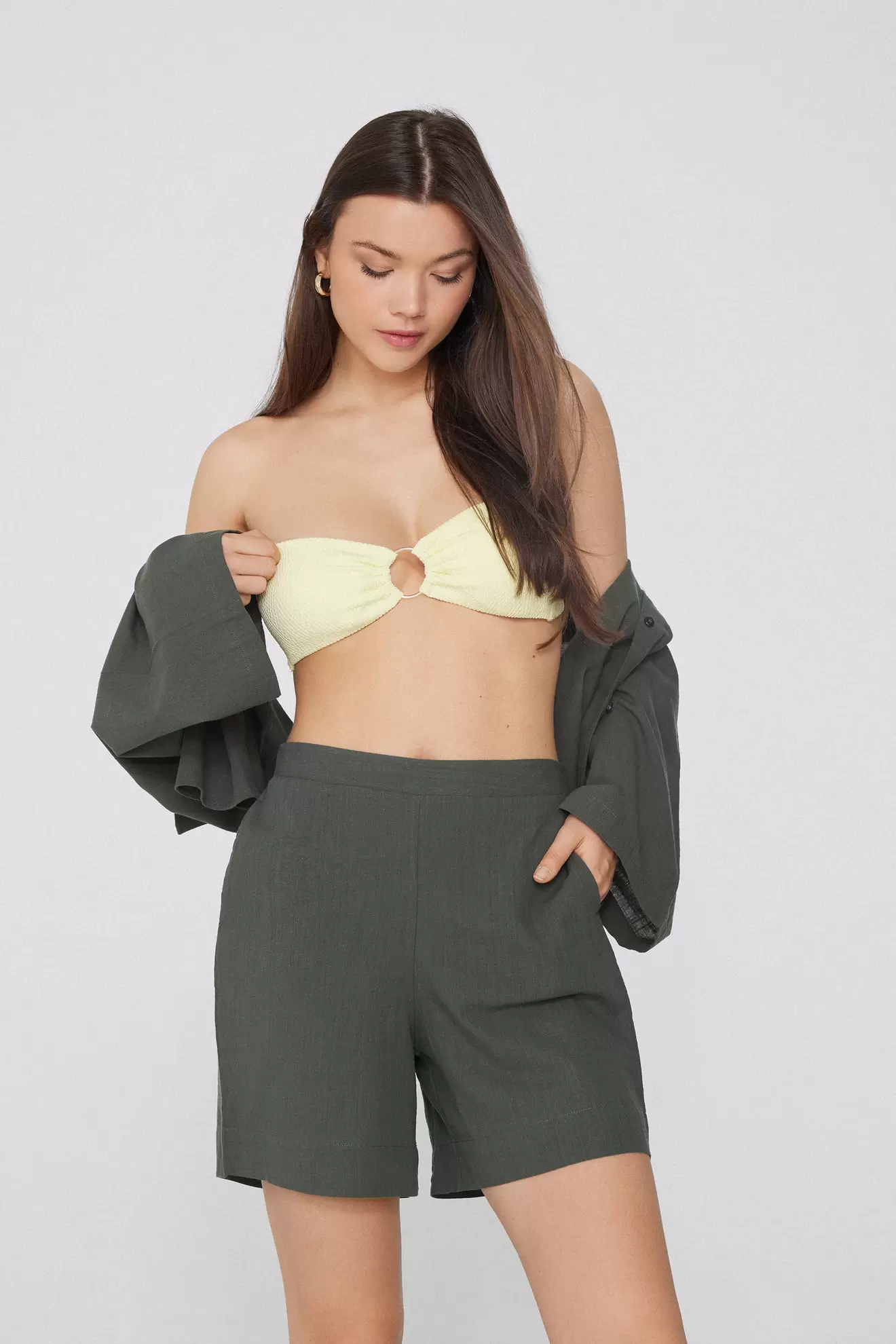 Oferta de Shorts Cintura Alta 100 % Algodón por 12,99€ en Tezenis