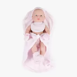 Oferta de RECIÉN NACIDA NEW BORN BABY NIÑA CON BABERO, MANTA Y... por 15€ en Tiendas MGI