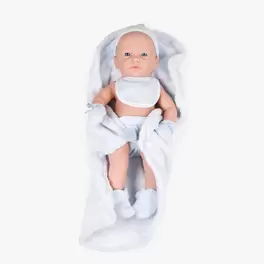 Oferta de RECIÉN NACIDO NEW BORN BABY NIÑO CON BABERO, MANTA Y... por 15€ en Tiendas MGI