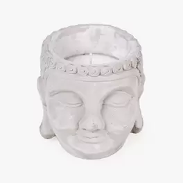 Oferta de CABEZA BUDA CON VELA CITRONELLA por 5€ en Tiendas MGI