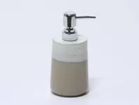 Oferta de DISPENSADOR DE JABON CERAMICA BICOLOR BEIGE por 6,49€ en Tiendas Mi Casa