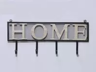 Oferta de PERCHERO METAL NEGRO LETRAS HOME 48CM por 18,99€ en Tiendas Mi Casa