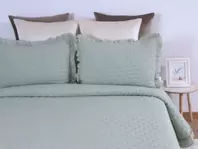 Oferta de EDREDON NAPOLI CAMA 90CM VERDE (180X270CM)+1F por 59,99€ en Tiendas Mi Casa