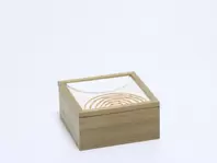 Oferta de CAJA MADERA YESO 16X16X8 NATURAL por 9,99€ en Tiendas Mi Casa