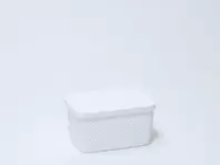 Oferta de CESTO PLASTICO BLANCO CON TAPA 3.5L por 5,49€ en Tiendas Mi Casa
