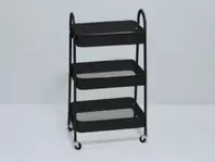 Oferta de CARRITO MULTIUSOS 3 ALTURAS NEGRO por 35,99€ en Tiendas Mi Casa