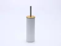 Oferta de ESCOBILLERO BLANCO TAPA BAMBU por 9,99€ en Tiendas Mi Casa