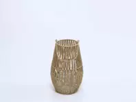 Oferta de FAROL DECORACION BEIGE 16X28 por 20,99€ en Tiendas Mi Casa